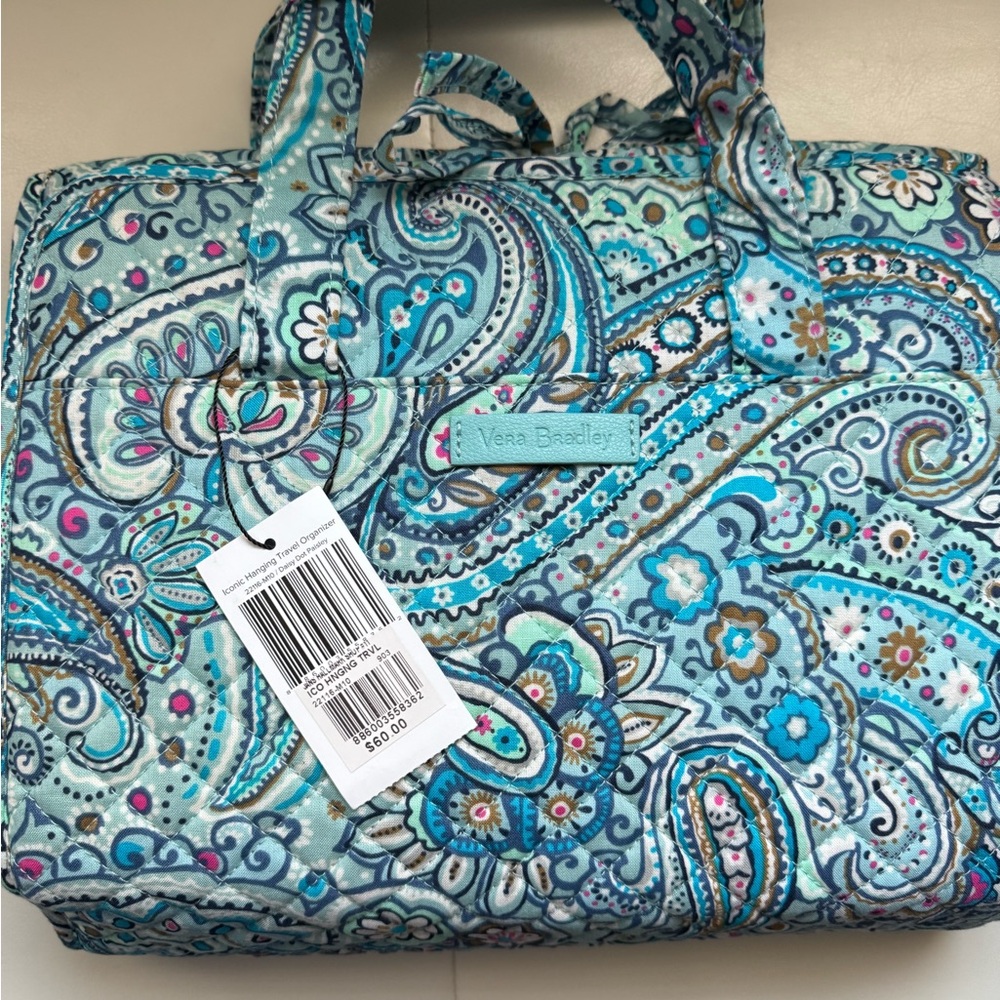 Vera Bradley Aqua Paisley Tote